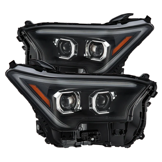 AlphaRex (LUXX-Series) 2024-2025 Toyota Tacoma/2025 Toyota 4Runner LED Projector Headlights - Black