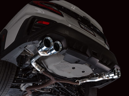 AWE Track Edition Axleback Exhaust for VB Subaru WRX - Chrome Silver Tips