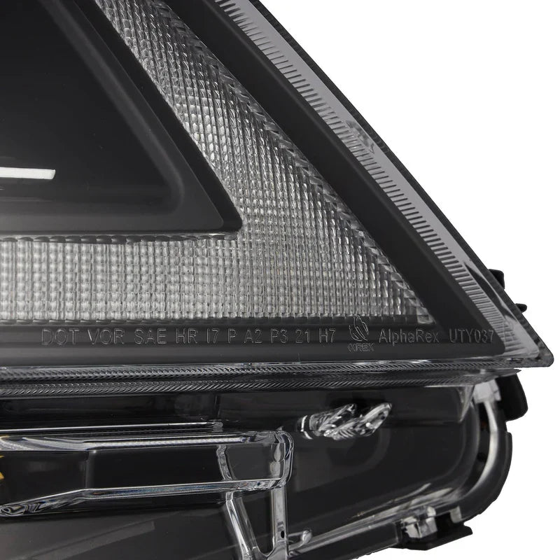 AlphaRex (LUXX-Series) 2011-2020 Toyota Sienna LED Projector Headlights - Alpha-Black
