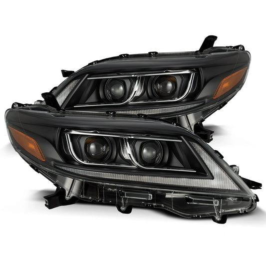 AlphaRex (LUXX-Series) 2011-2020 Toyota Sienna LED Projector Headlights - Black