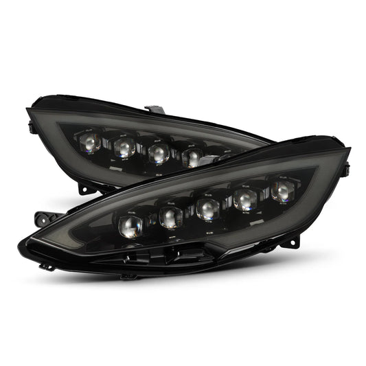 AlphaRex (NOVA-Series) 2012-2021 Tesla Model S LED Projector Headlights - Alpha-Black