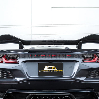 Corvette C8 Z06 W/ Z07 Package Factory Dry Carbon Fiber Rear High Wing Spoiler