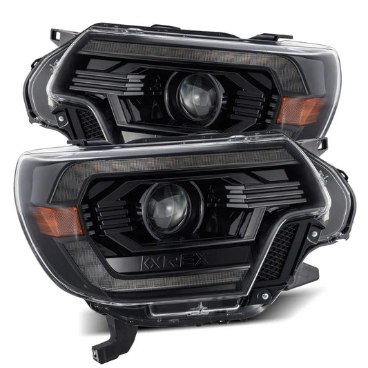 AlphaRex (LUXX-Series) 2012-2015 Toyota Tacoma LED Projector Headlights - Alpha-Black