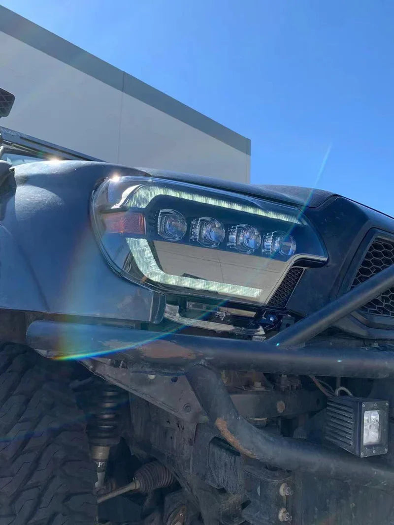 AlphaRex (NOVA-Series) 2012-2015 Toyota Tacoma LED Projector Headlights - Alpha-Black