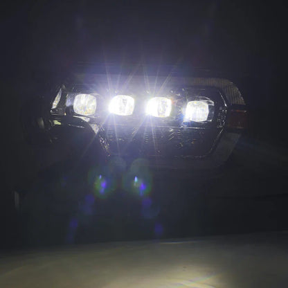AlphaRex (NOVA-Series) 2012-2015 Toyota Tacoma LED Projector Headlights - Alpha-Black