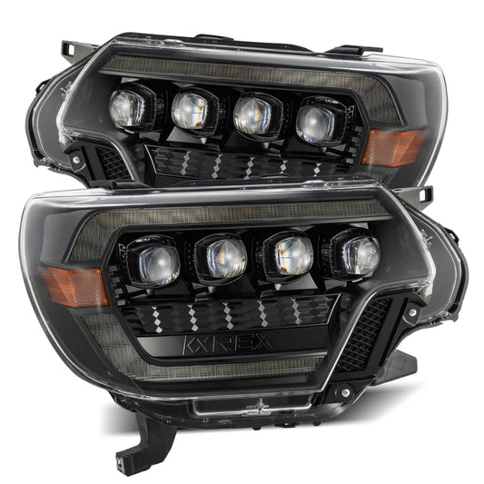 AlphaRex (NOVA-Series) 2012-2015 Toyota Tacoma LED Projector Headlights - Alpha-Black