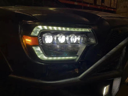 AlphaRex (NOVA-Series) 2012-2015 Toyota Tacoma LED Projector Headlights - Alpha-Black