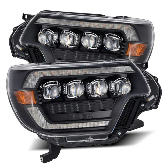 AlphaRex (NOVA-Series) 2012-2015 Toyota Tacoma LED Projector Headlights - Black