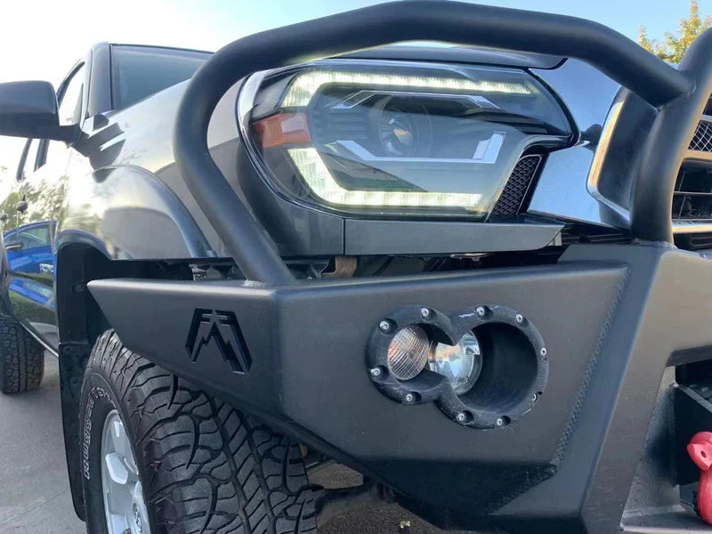 AlphaRex (PRO-Series) 2012-2015 Toyota Tacoma Halogen Projector Headlights - Alpha-Black