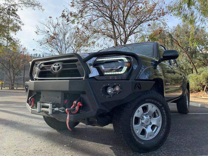 AlphaRex (PRO-Series) 2012-2015 Toyota Tacoma Halogen Projector Headlights - Black