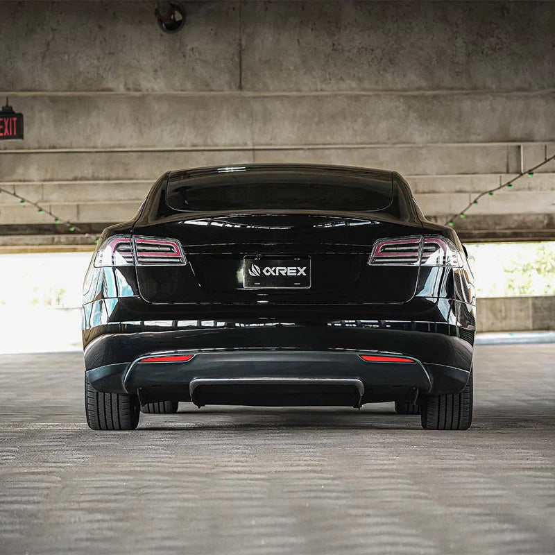 AlphaRex (LUXX-Series) 2012-2021 Tesla Model-S LED Tail Lights - Black Red