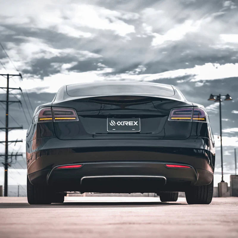 AlphaRex (LUXX-Series) 2012-2021 Tesla Model-S LED Tail Lights - Black Smoke
