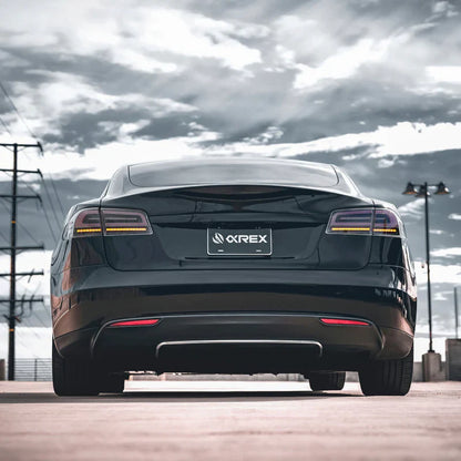 AlphaRex (LUXX-Series) 2012-2021 Tesla Model-S LED Tail Lights - Black Smoke