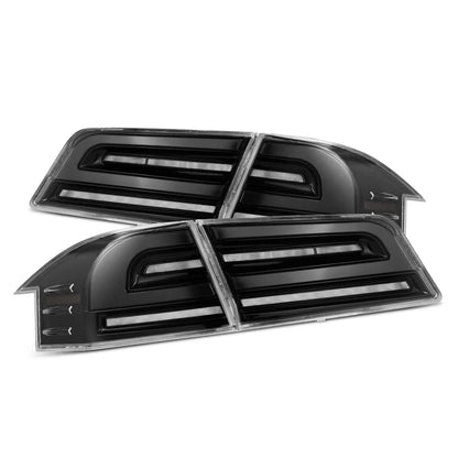 AlphaRex (LUXX-Series) 2012-2021 Tesla Model-S LED Tail Lights - Alpha-Black