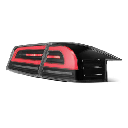 AlphaRex (LUXX-Series) 2012-2021 Tesla Model-S LED Tail Lights - Black Red