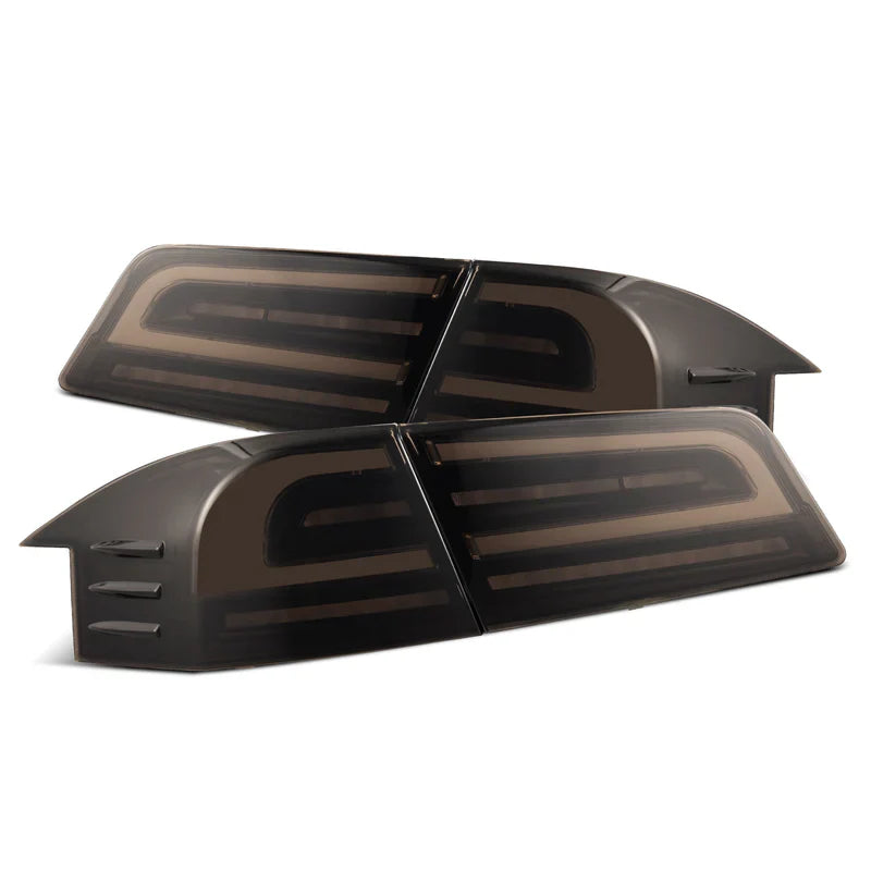 AlphaRex (LUXX-Series) 2012-2021 Tesla Model-S LED Tail Lights - Black Smoke