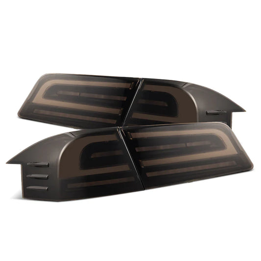 AlphaRex (LUXX-Series) 2012-2021 Tesla Model-S LED Tail Lights - Black Smoke