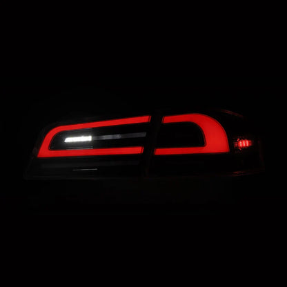 AlphaRex (LUXX-Series) 2012-2021 Tesla Model-S LED Tail Lights - Black Smoke