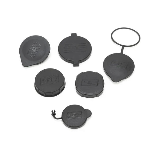 Grimmspeed Engine Bay Reservoir Cap Set Black For Subaru 02-21 WRX/STI/FXT/OBXT/