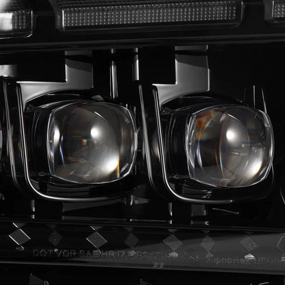 AlphaRex (NOVA-Series) 2013-2014 Ford Mustang LED Projector Headlights - Alpha-Black