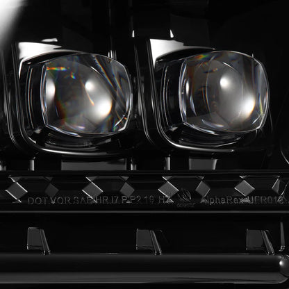 AlphaRex (NOVA-Series) 2013-2014 Ford Mustang LED Projector Headlights - Alpha-Black