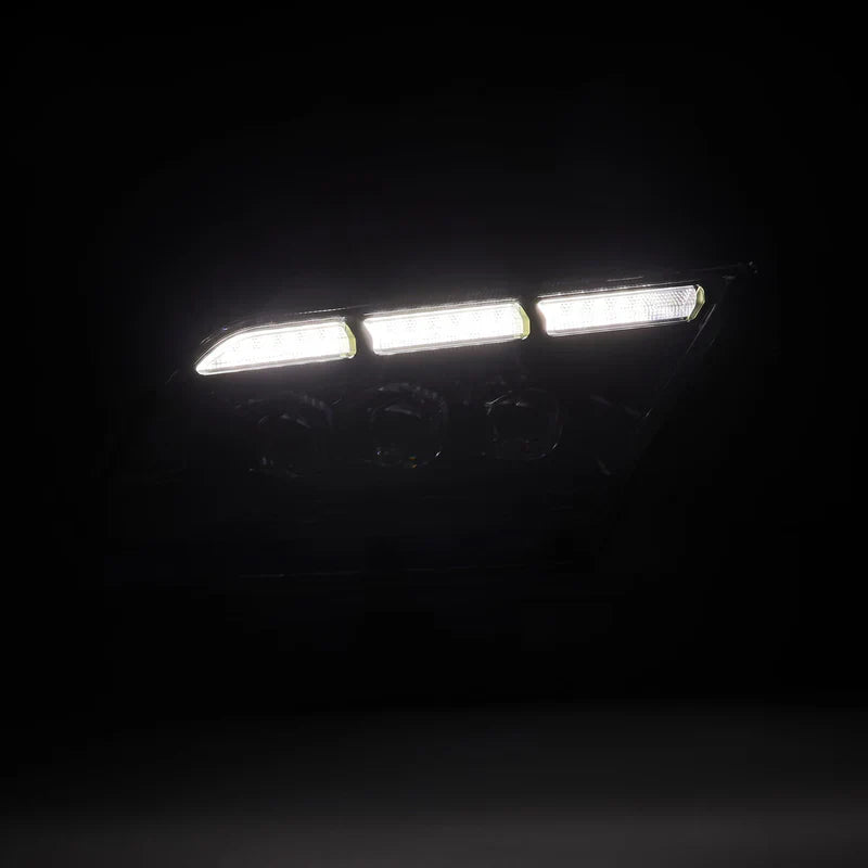 AlphaRex (NOVA-Series) 2013-2014 Ford Mustang LED Projector Headlights - Alpha-Black