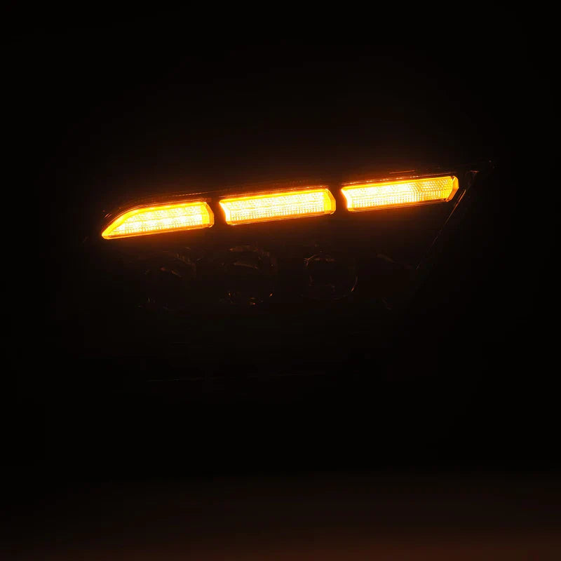 AlphaRex (NOVA-Series) 2013-2014 Ford Mustang LED Projector Headlights - Alpha-Black