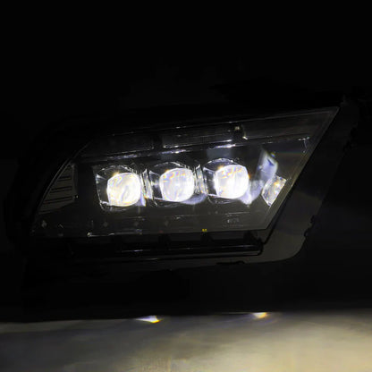 AlphaRex (NOVA-Series) 2013-2014 Ford Mustang LED Projector Headlights - Alpha-Black
