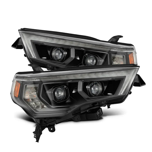AlphaRex (PRO-Series) 2014-2020 Toyota 4Runner G2 Halogen Projector Headlights - Alpha Black