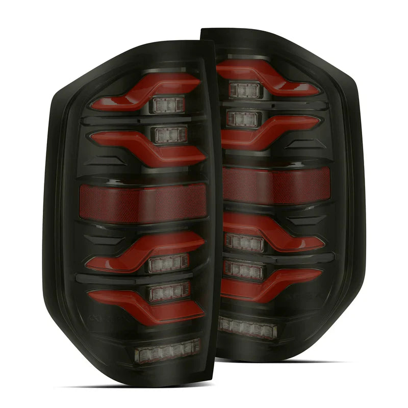 AlphaRex (LUXX-Series) 2014-2021 Toyota Tundra LED Tail Lights - Black-Red