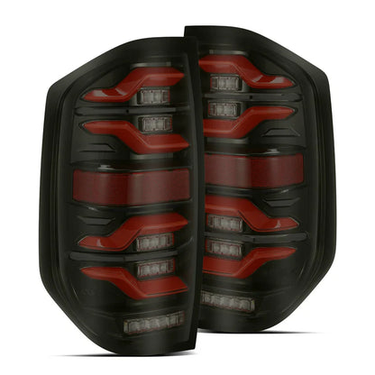AlphaRex (LUXX-Series) 2014-2021 Toyota Tundra LED Tail Lights - Black-Red