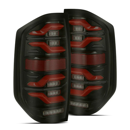 AlphaRex (LUXX-Series) 2014-2021 Toyota Tundra LED Tail Lights - Black-Red
