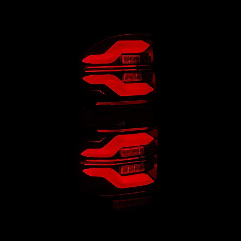 AlphaRex (LUXX-Series) 2014-2021 Toyota Tundra LED Tail Lights - Black-Red