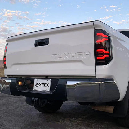 AlphaRex (LUXX-Series) 2014-2021 Toyota Tundra LED Tail Lights - Black-Red