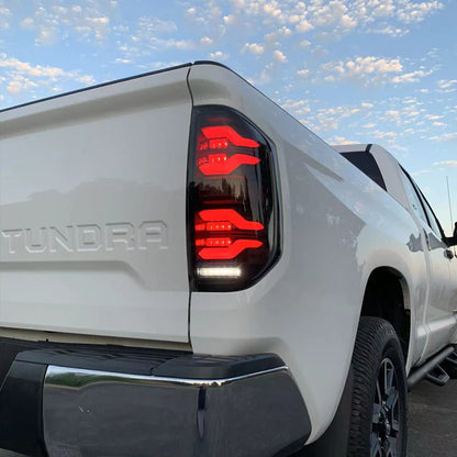AlphaRex (LUXX-Series) 2014-2021 Toyota Tundra LED Tail Lights - Black-Red