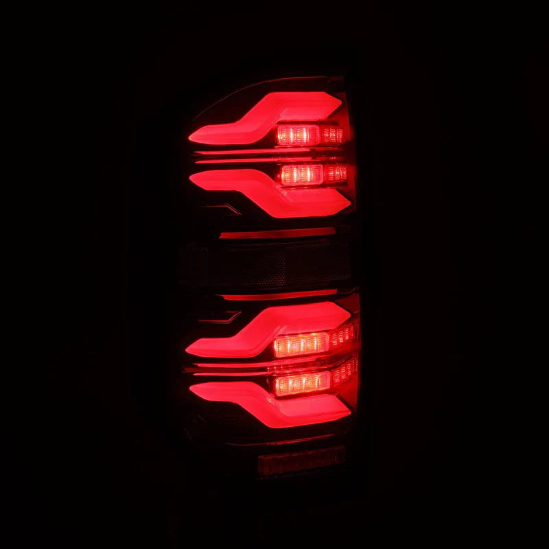 AlphaRex (LUXX-Series) 2014-2021 Toyota Tundra LED Tail Lights - Black-Red