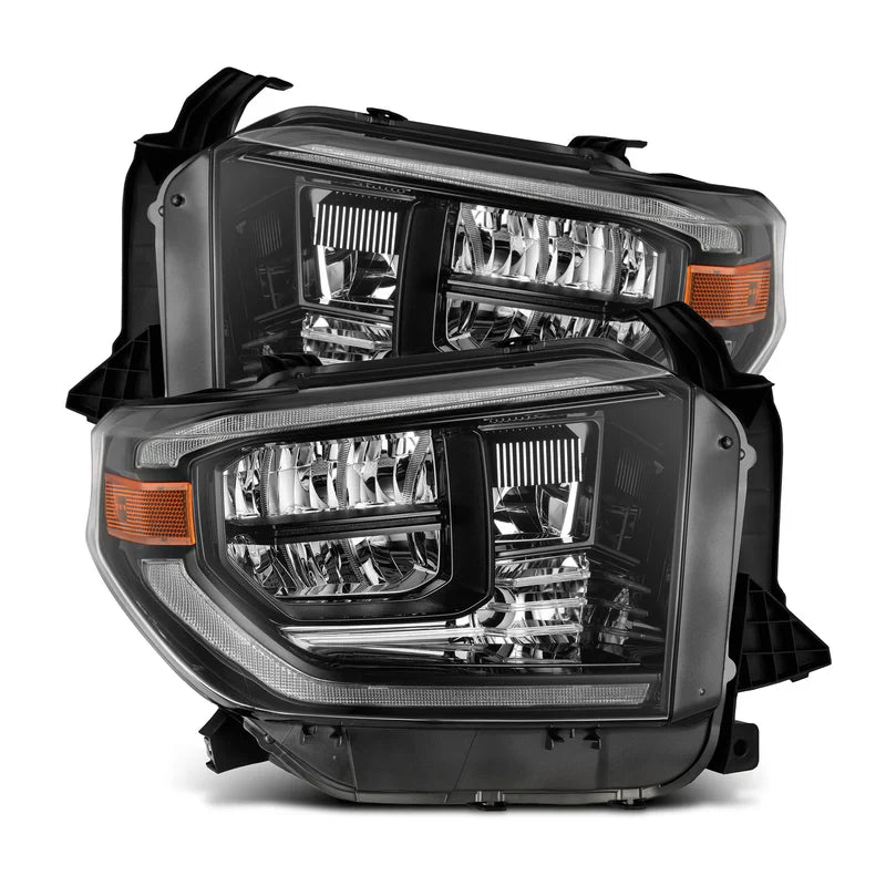 AlphaRex (OE Style) 2014-2021 Toyota Tundra G2 LED Reflector Headlights - Alpha-Black