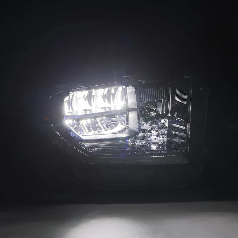 AlphaRex (OE Style) 2014-2021 Toyota Tundra G2 LED Reflector Headlights - Alpha-Black