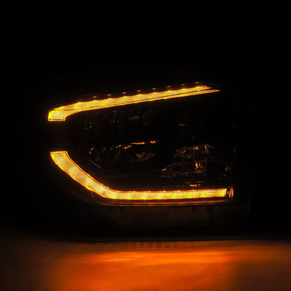AlphaRex (OE Style) 2014-2021 Toyota Tundra G2 LED Reflector Headlights - Alpha-Black