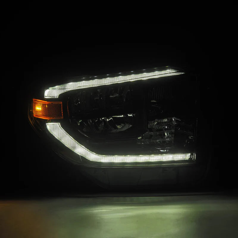 AlphaRex (OE Style) 2014-2021 Toyota Tundra G2 LED Reflector Headlights - Alpha-Black