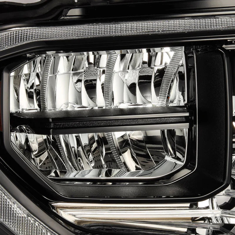 AlphaRex (OE Style) 2014-2021 Toyota Tundra G2 LED Reflector Headlights - Alpha-Black