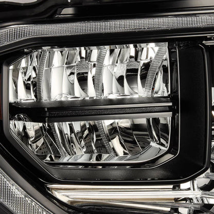 AlphaRex (OE Style) 2014-2021 Toyota Tundra G2 LED Reflector Headlights - Alpha-Black