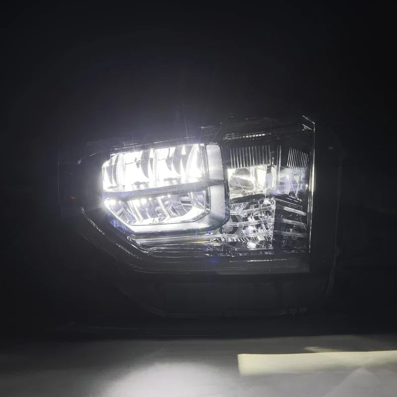 AlphaRex (OE Style) 2014-2021 Toyota Tundra G2 LED Reflector Headlights - Alpha-Black