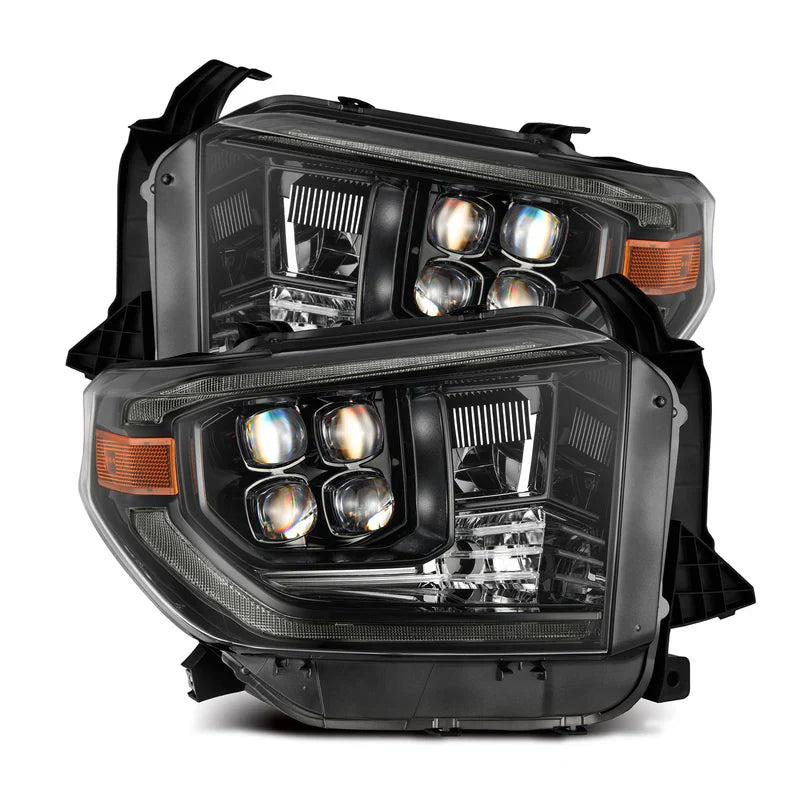 AlphaRex (NOVA-Series) 2014-2021 Toyota Tundra G2 LED Projector Headlights - Alpha Black