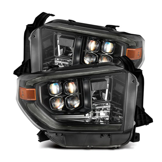AlphaRex (NOVA-Series) 2014-2021 Toyota Tundra G2 LED Projector Headlights - Alpha Black