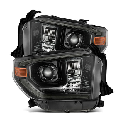 AlphaRex (PRO-Series) 2014-2021 Toyota Tundra G2 Halogen Projector Headlights - Alpha-Black