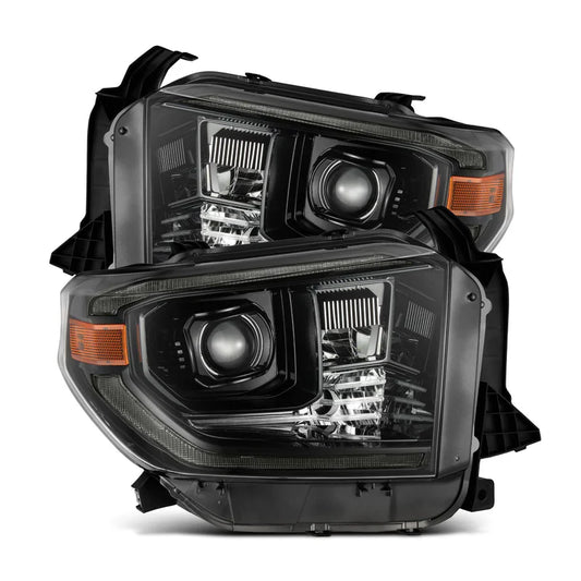 AlphaRex (PRO-Series) 2014-2021 Toyota Tundra G2 Halogen Projector Headlights - Alpha-Black