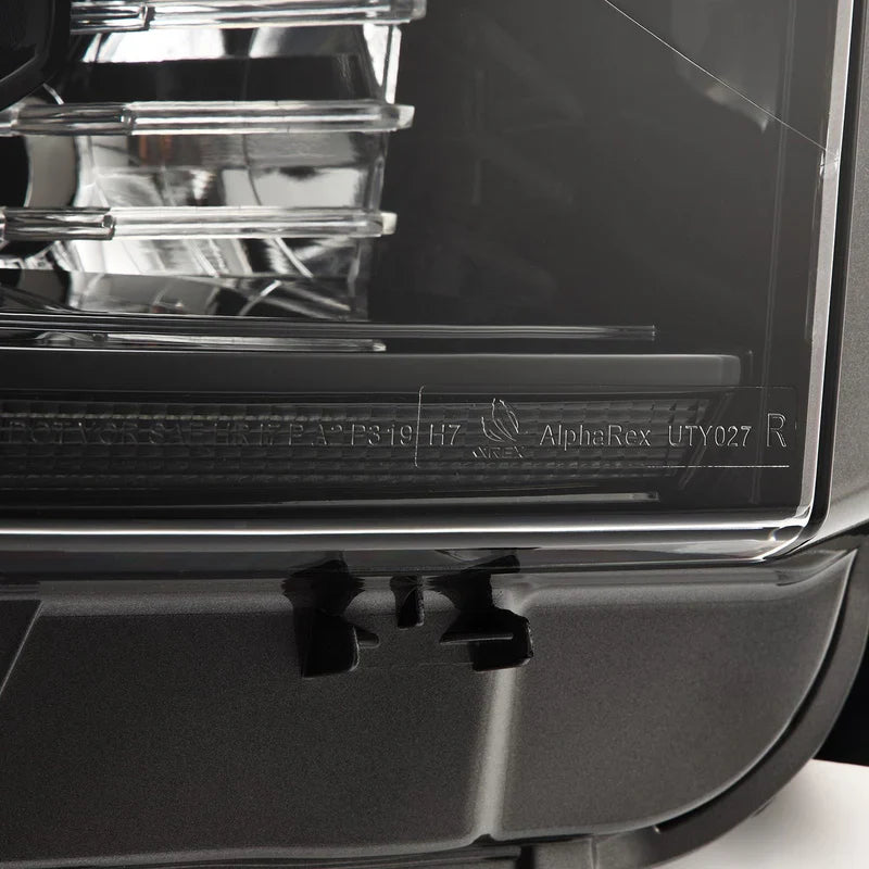 AlphaRex (PRO-Series) 2014-2021 Toyota Tundra G2 Halogen Projector Headlights - Alpha-Black