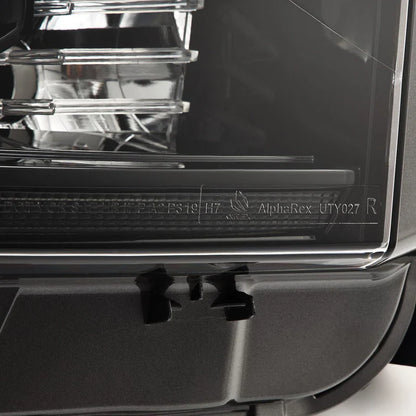 AlphaRex (PRO-Series) 2014-2021 Toyota Tundra G2 Halogen Projector Headlights - Alpha-Black