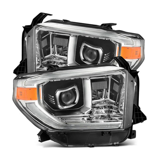 AlphaRex (PRO-Series) 2014-2021 Toyota Tundra G2 Halogen Projector Headlights - Chrome